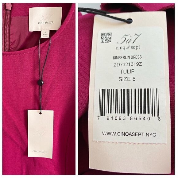 NWT Cinq A Sept Kimberlin Sleeveless Crepe Ruffle Mini Dress, size 10 - Picture 10 of 14